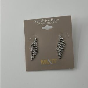Mixit Silver Hypoallergenic Earrings